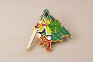 Pin’s guerrier médiéval gaming – Impact Émotion