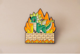 Pin’s dragon pixelisé gaming – Impact Émotion