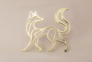 Pin’s renard dorée – Impact Émotion