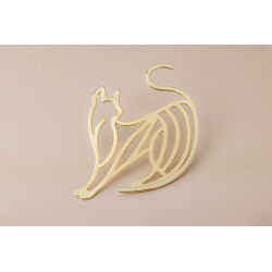 Pin’s chat doré – Impact Émotion