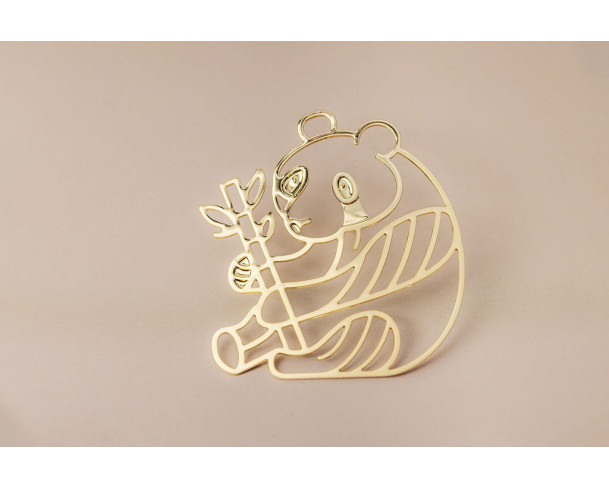 Pin’s panda doré – Impact Émotion