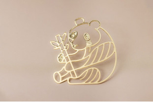 Pin’s panda doré – Impact Émotion