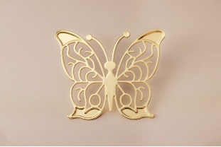Pin’s papillon doré – Impact Émotion