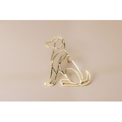 Pin’s chien doré – Impact Émotion