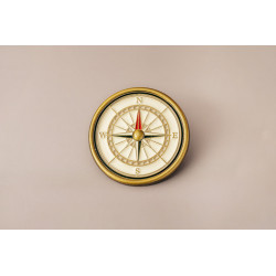 Pin’s boussole en métal vieilli – Impact Émotion