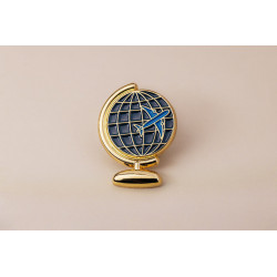 Pin’s globe terrestre – Impact Émotion