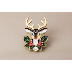 Pin’s renne doré – Impact Émotion