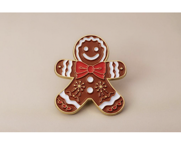 Pin’s bonhomme pain d’épices – Impact Émotion