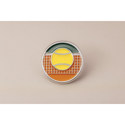 Pin’s tennis argenté – Impact Émotion