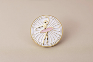 Pin’s danseuse dorée – Impact Émotion