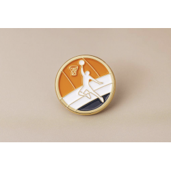 Pin’s basketball doré – Impact Émotion