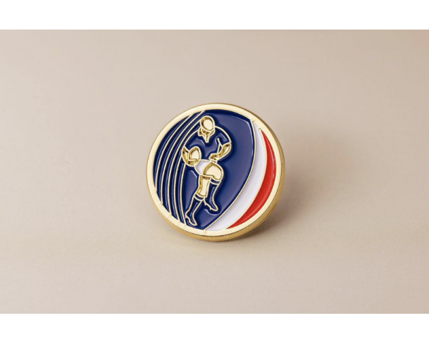 Pin’s rugby doré – Impact Émotion