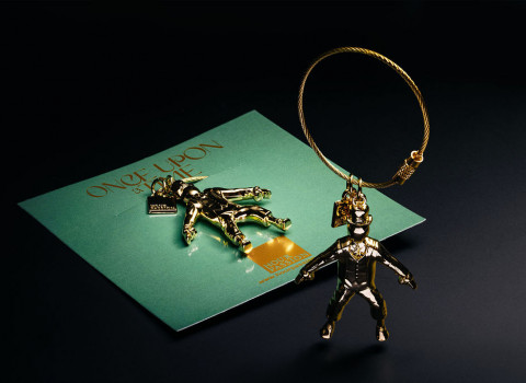 Porte-clé personnalisé en métal de finition 3D