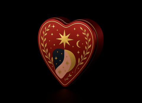 Coffret métallique de la Saint Valentin