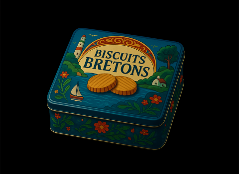Boîte à biscuits personnalisée