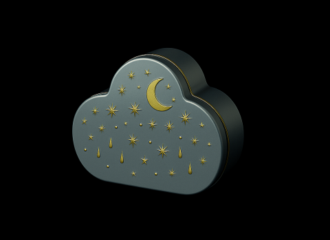 Coffret prestige en forme de nuage
