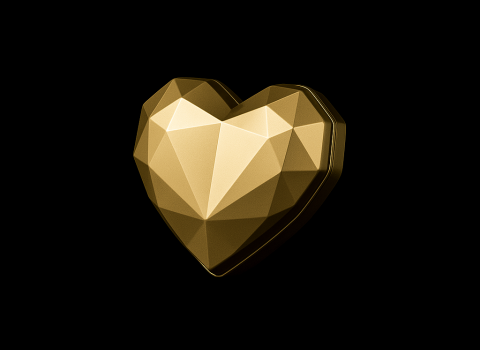 Boîte prestige avec design facetté