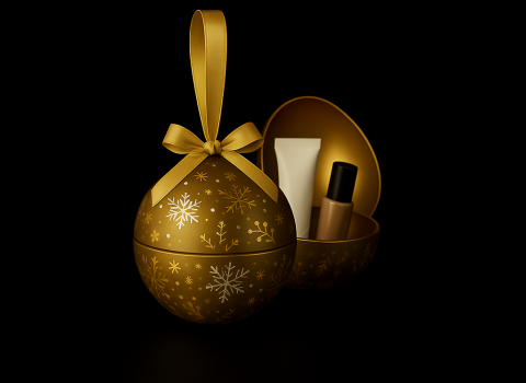 Boule de Noël contenant pour fin d'année