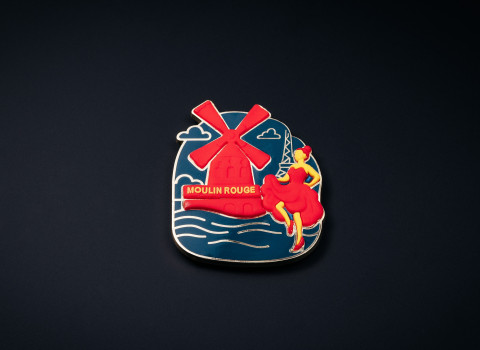 Combinaison de matières PVC et couleurs émaillées...