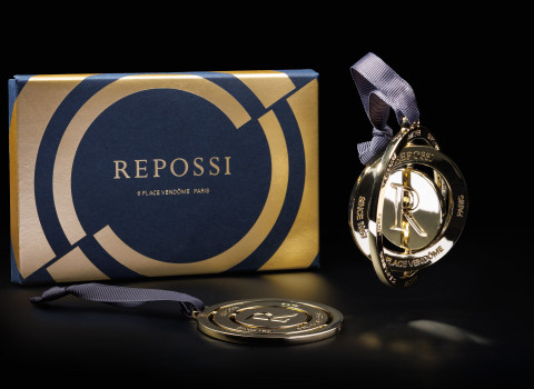 Ornement de Noël luxe rotative